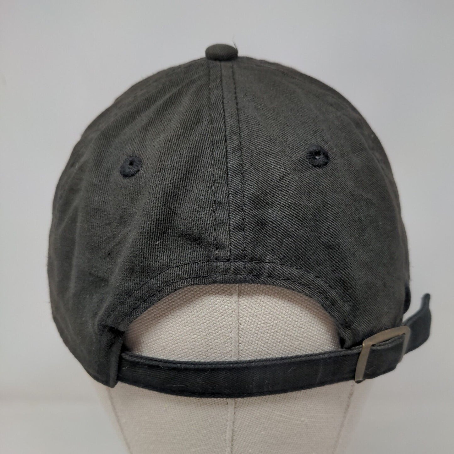 Life Is Good Slideback Hat Black One Size Embroidered Patch Adjustable