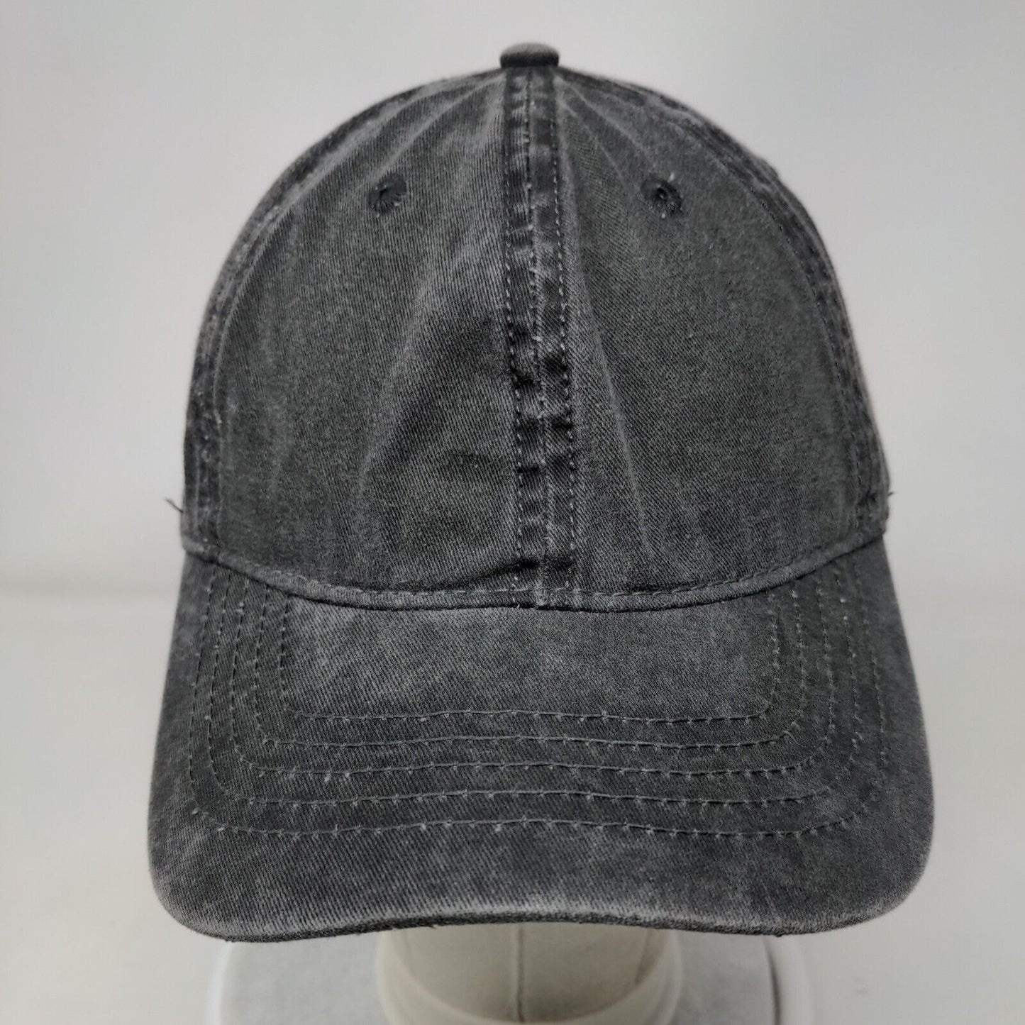 Unbranded Slideback Hat OSFM Adjustable 6 Panel Vent Holes Blank Solid