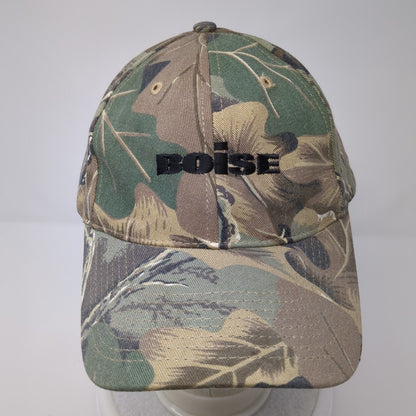 Boise Slideback Hat Camo OSFA Adjustable Embroidered 6 Panel Outdoor