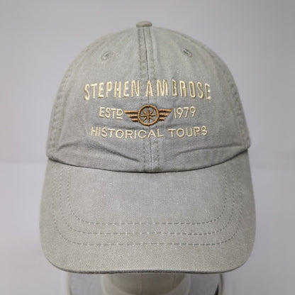 Stephen Ambrose Historical Tours Slideback Hat Tan One Size Adjustable