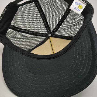 Hawaiian Headwear Trucker Hat Black OSFM Hawaii Hang Loose Shaka Mesh Snapback