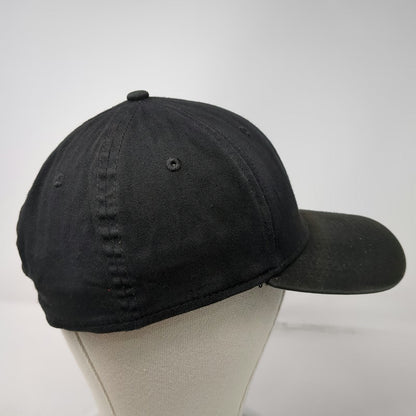 Oakley New Era 39THIRTY Baseball Cap Black S/M Stretch Fit Silver Logo Hat