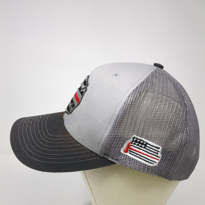 Richardson Snapback Trucker Hat Gray One Size Mesh Back Logo Patch
