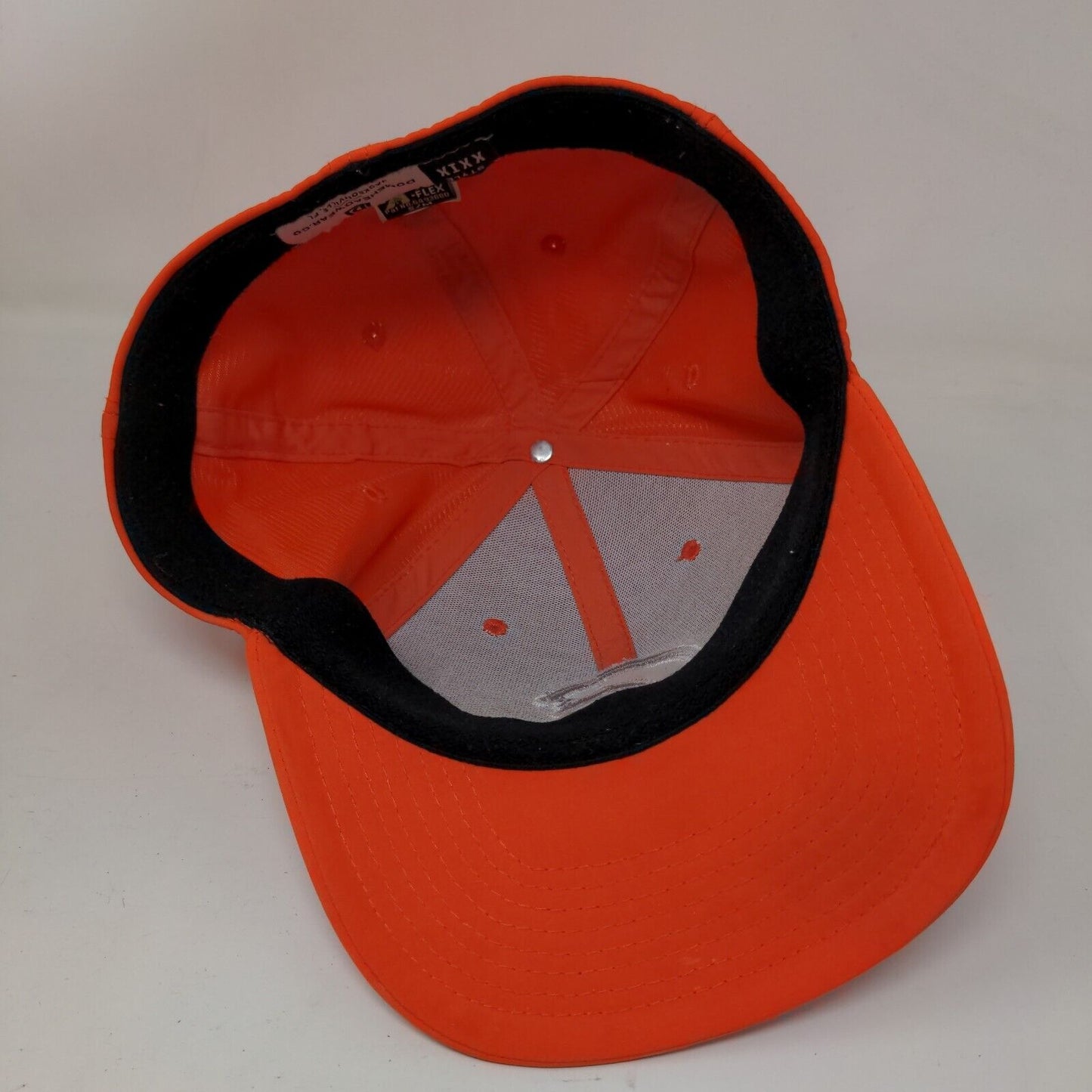 Dome Headwear Fitted Hat Orange Small/Medium Embroidered Logo Trojan