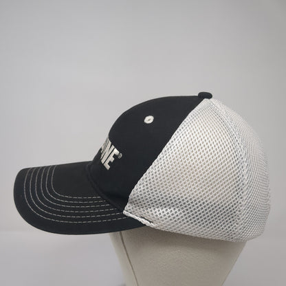 Stine Strapback Mesh Back Hat Black One Size Adjustable Embroidered