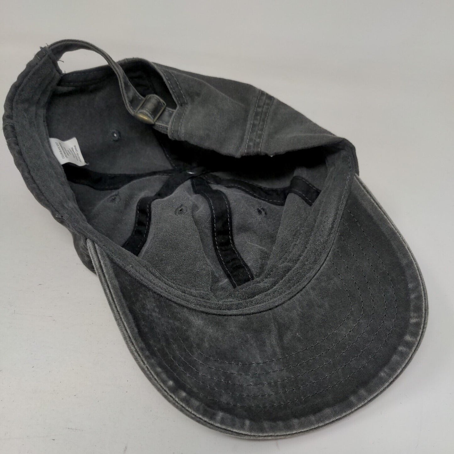 Unbranded Slideback Hat Gray OSFM Solid Adjustable 6 Panel Blank