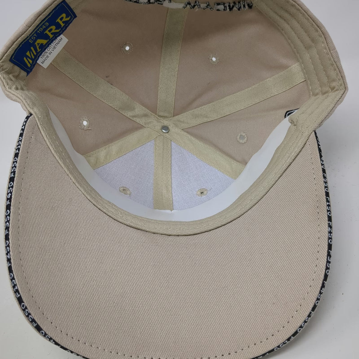 Marr Baseball Cap Beige One Size Ford Thunder Basin Gillette Wyoming 23 Hat
