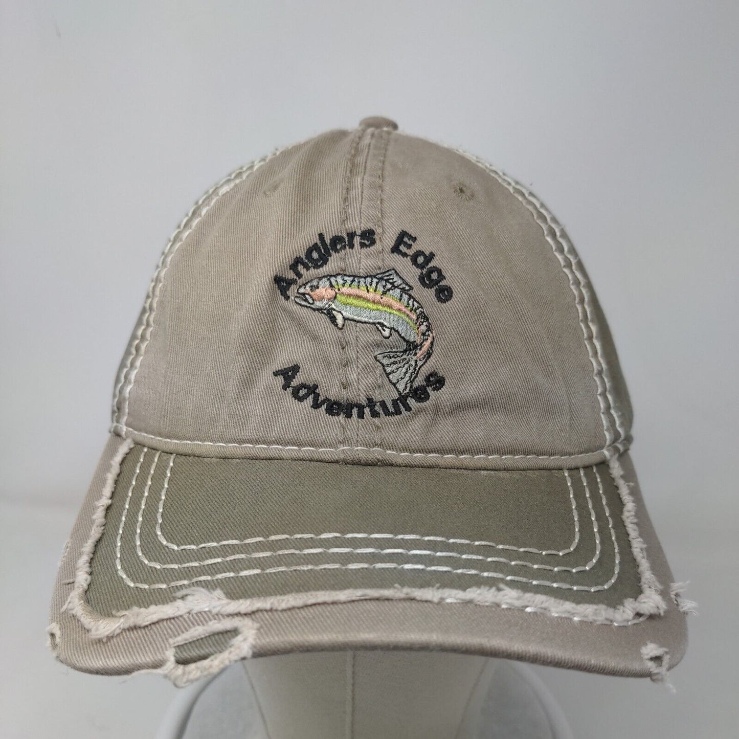 Anglers Edge Adventures Strapback Hat Multicolor OSFM Embroidered Logo Otto