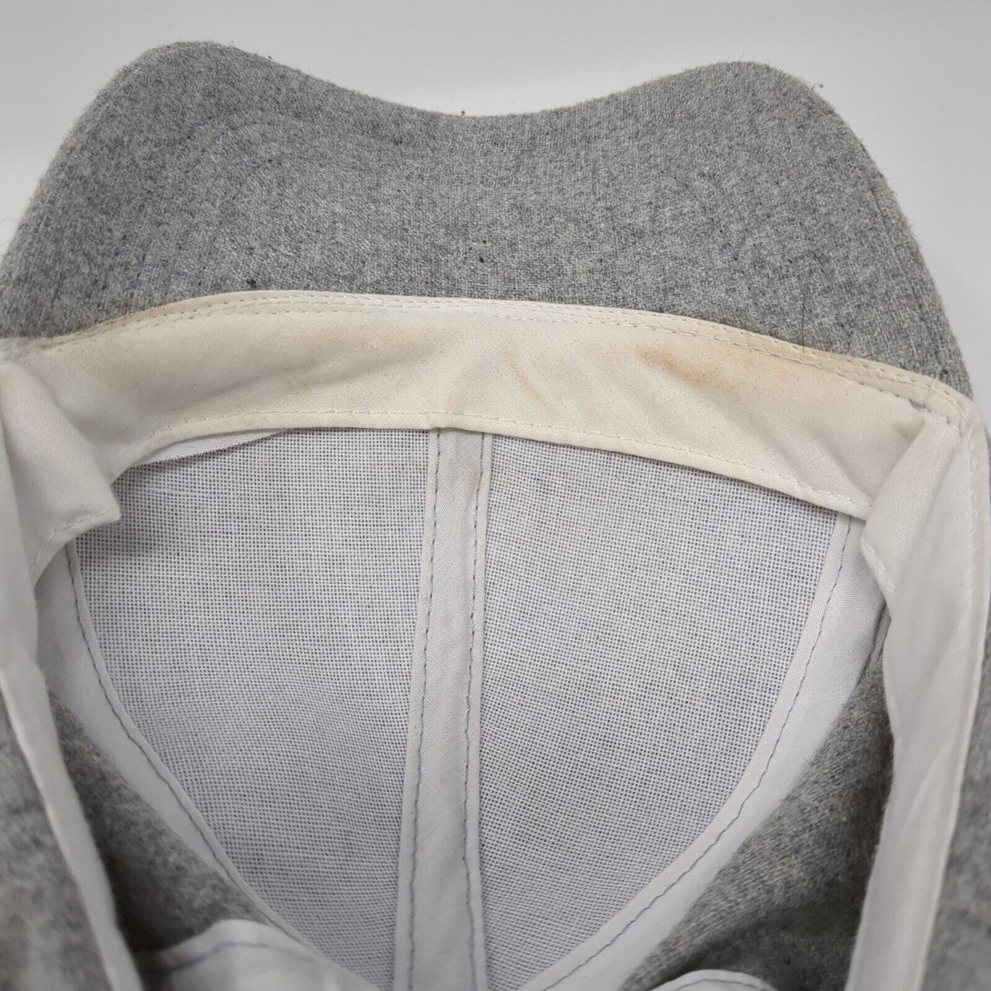 Unbranded Strapback Hat Gray One Size Adjustable 6 Panel Blank Wool