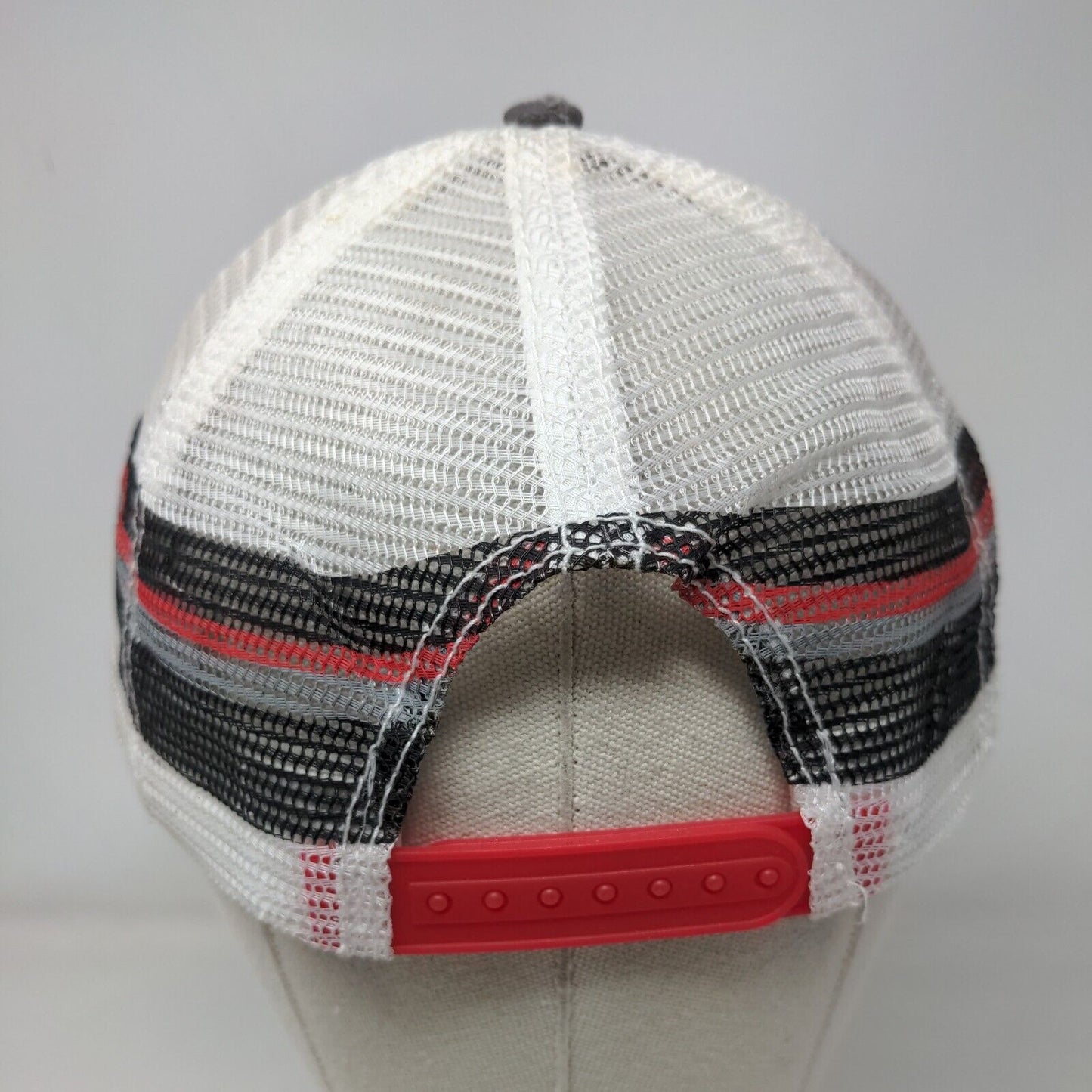 Peterbilt Snapback Mesh Back Trucker Hat Gray One Size Embroidered