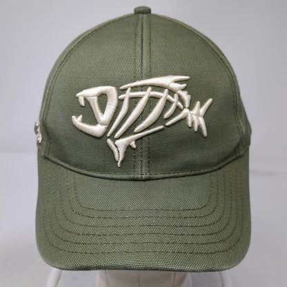 G.Loomis Baseball Cap Green One Size Fear No Fish Skeletal Logo Strapback Hat