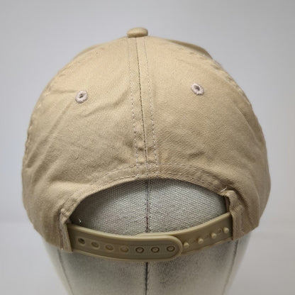 Gecko Hawaii Snapback Beige One Size Embroidered Logo Blue Twill 6 Panel Hat
