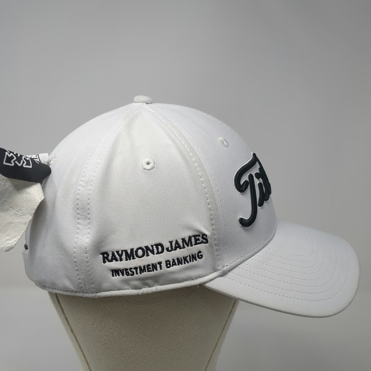 Titleist Baseball Cap White One Size Raymond James Investment Banking Golf Hat