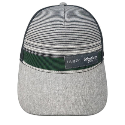 Summit Trucker Hat Gray One Size Schneider Electric Life Is On Snapback Mesh