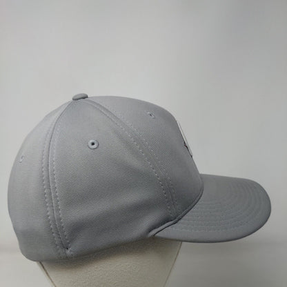 CO Fitted Hat Gray S/M Embroidered Vented Holes 6 Panel Pulse Richardson