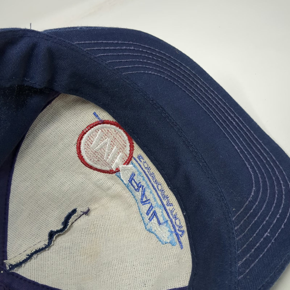 MK Rail Corporation 5 Panel Blue One Size Snapback Railroad Hat Train Logo