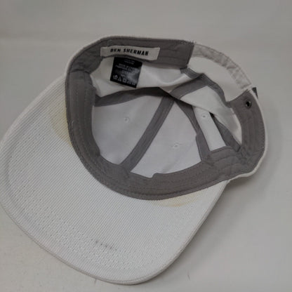 Ben Sherman Slideback Hat White OSFA Embroidered Logo Adjustable