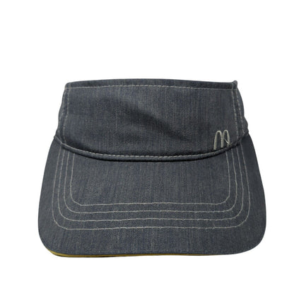 McDonald's Slideback Visor Hat Gray One Size Adjustable Crew Uniform