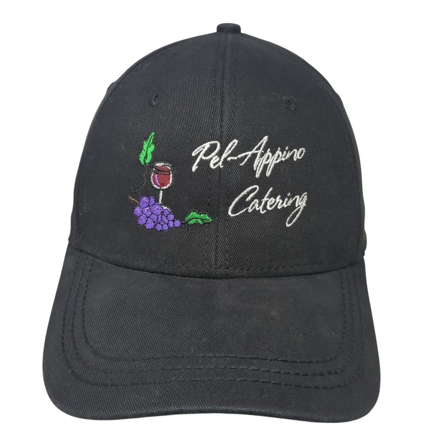 Pel-Appino Catering Strapback Hat Black One Size Adjustable Dri-Duck