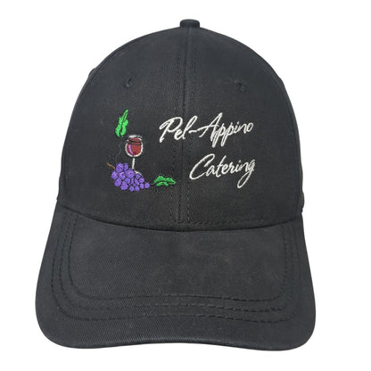 Pel-Appino Catering Strapback Hat Black One Size Adjustable Dri-Duck