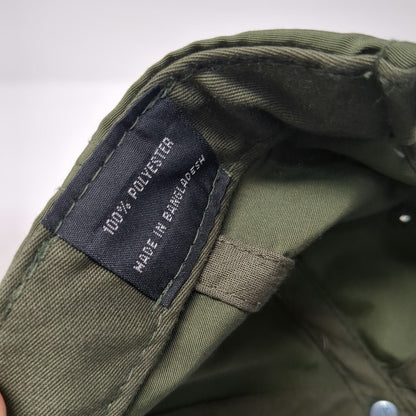 5 Panel Green Hat One Size Snapback Rubber Military Sergeant Chevron Tonal Logo