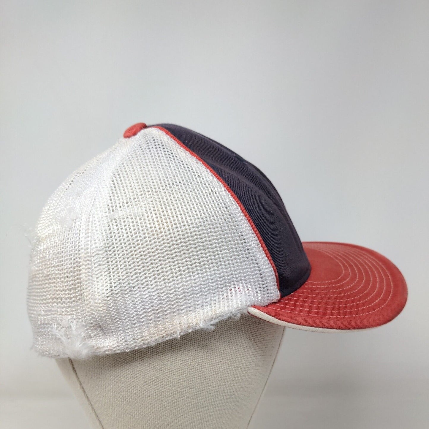 LB Fitted Trucker Hat Small-Medium Multi Embroidered Letters Mesh Back