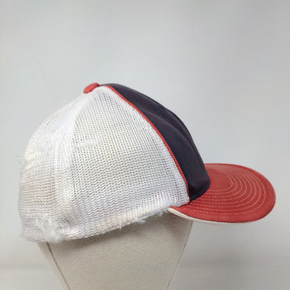 LB Fitted Trucker Hat Small-Medium Multi Embroidered Letters Mesh Back