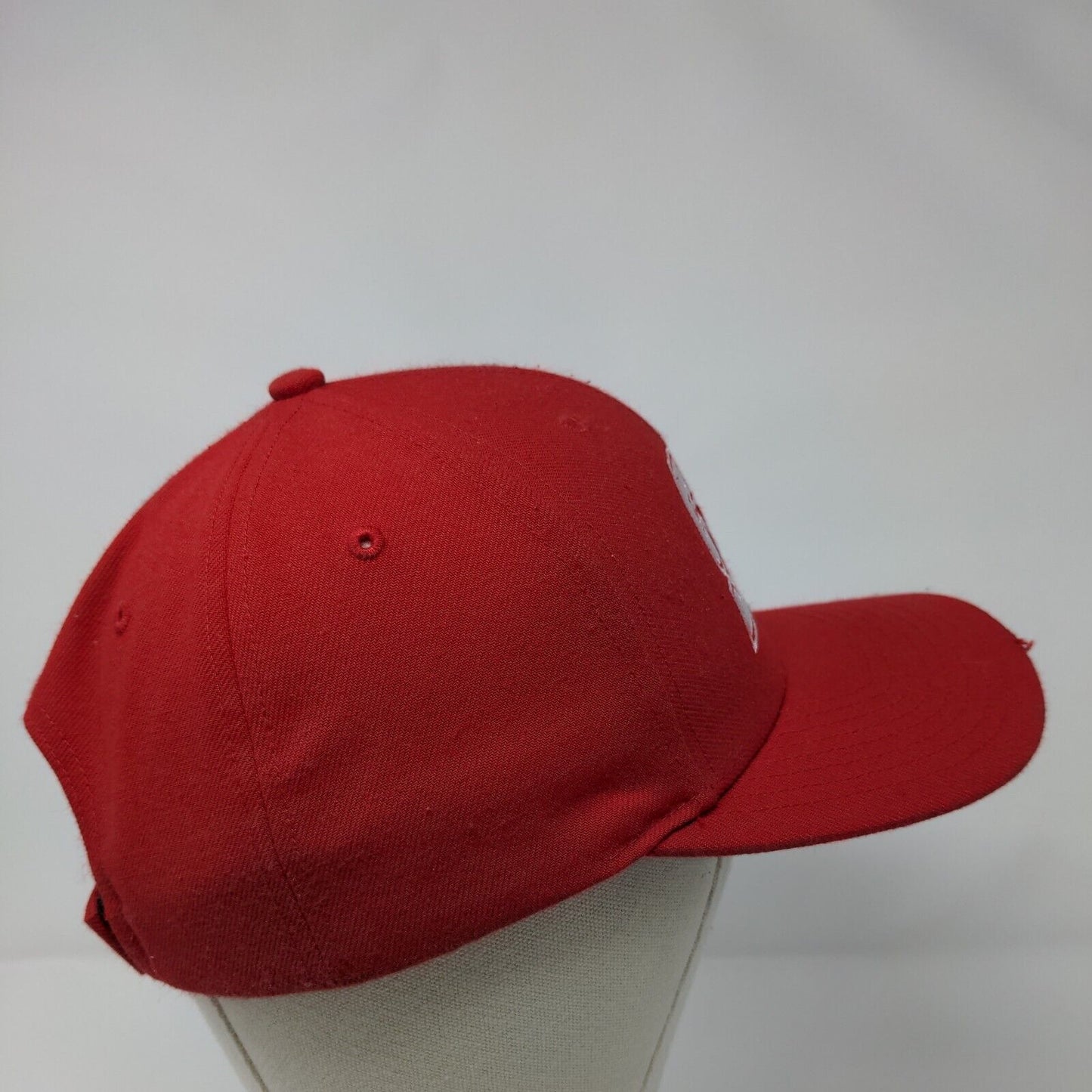SB Strapback Hat Red Medium-Large Embroidered Letters Richardson