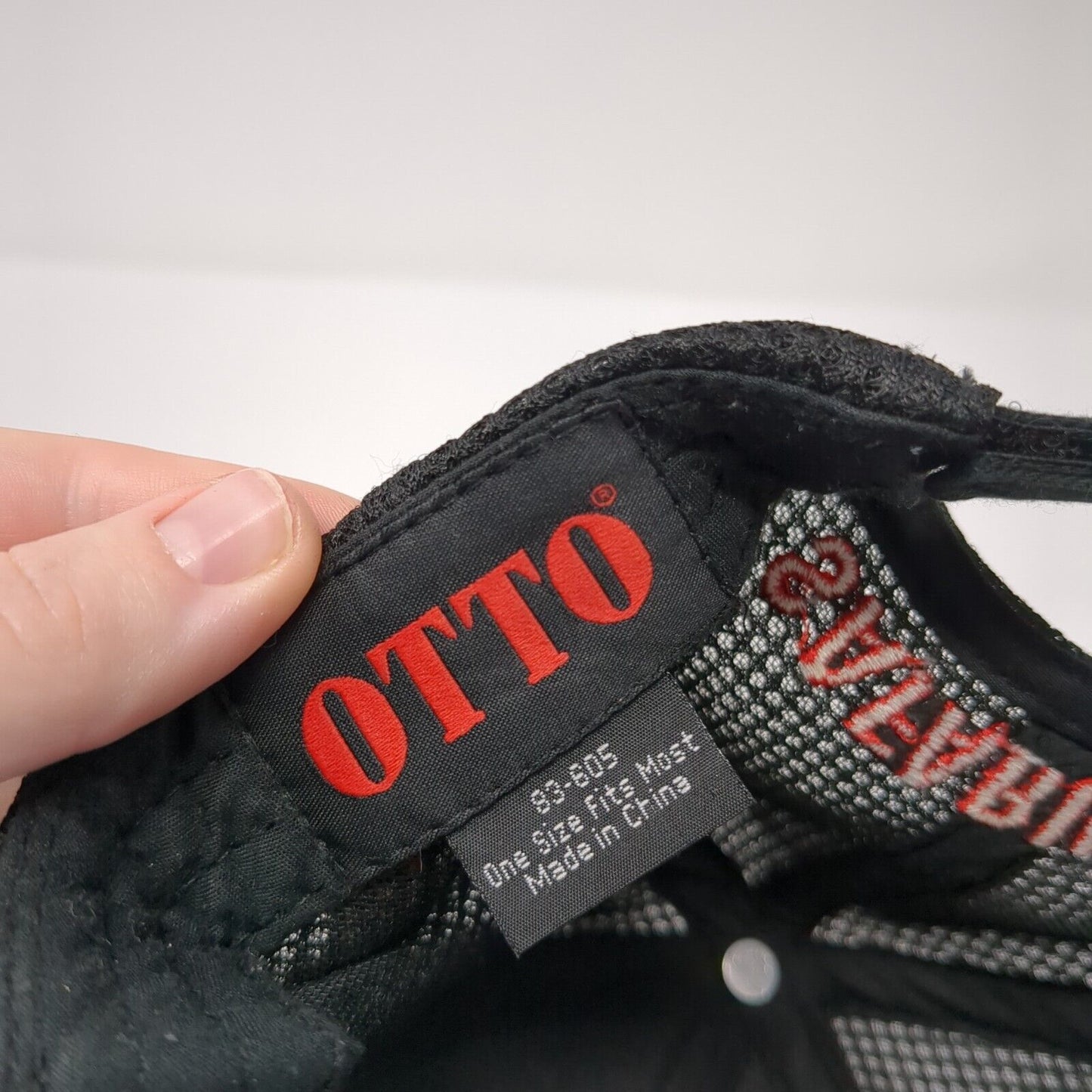 Safariland Strapback Mesh Back Hat Black One Size Embroidered Otto