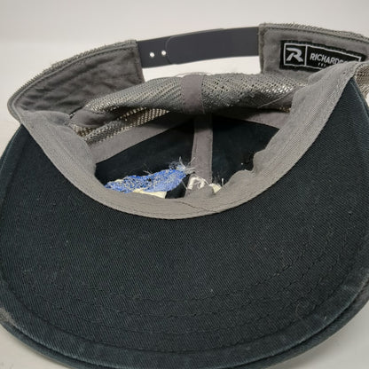 Richardson Trucker Hat Black L Salmon Idaho Embroidered Blue Bird Mesh