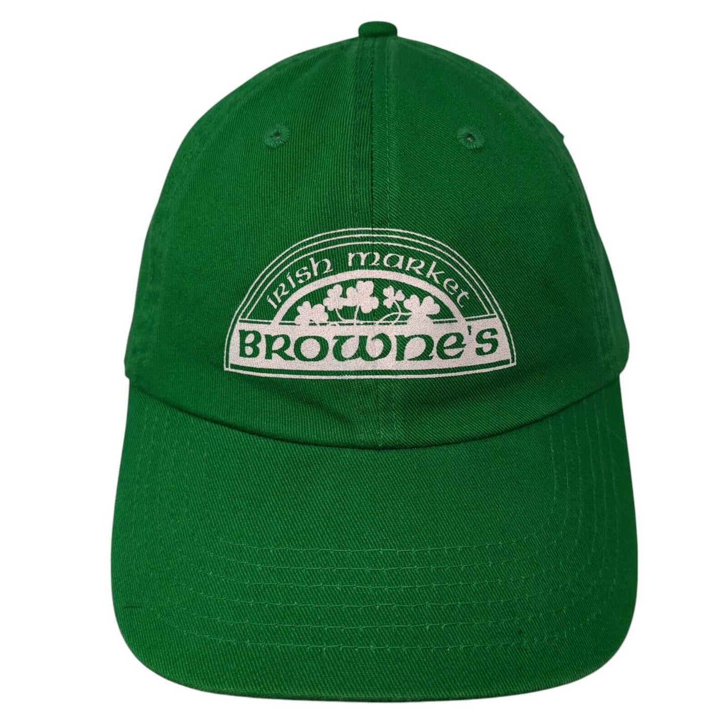Browne's Irish Market Slideback Hat Green One Size Adjustable 6 Panel