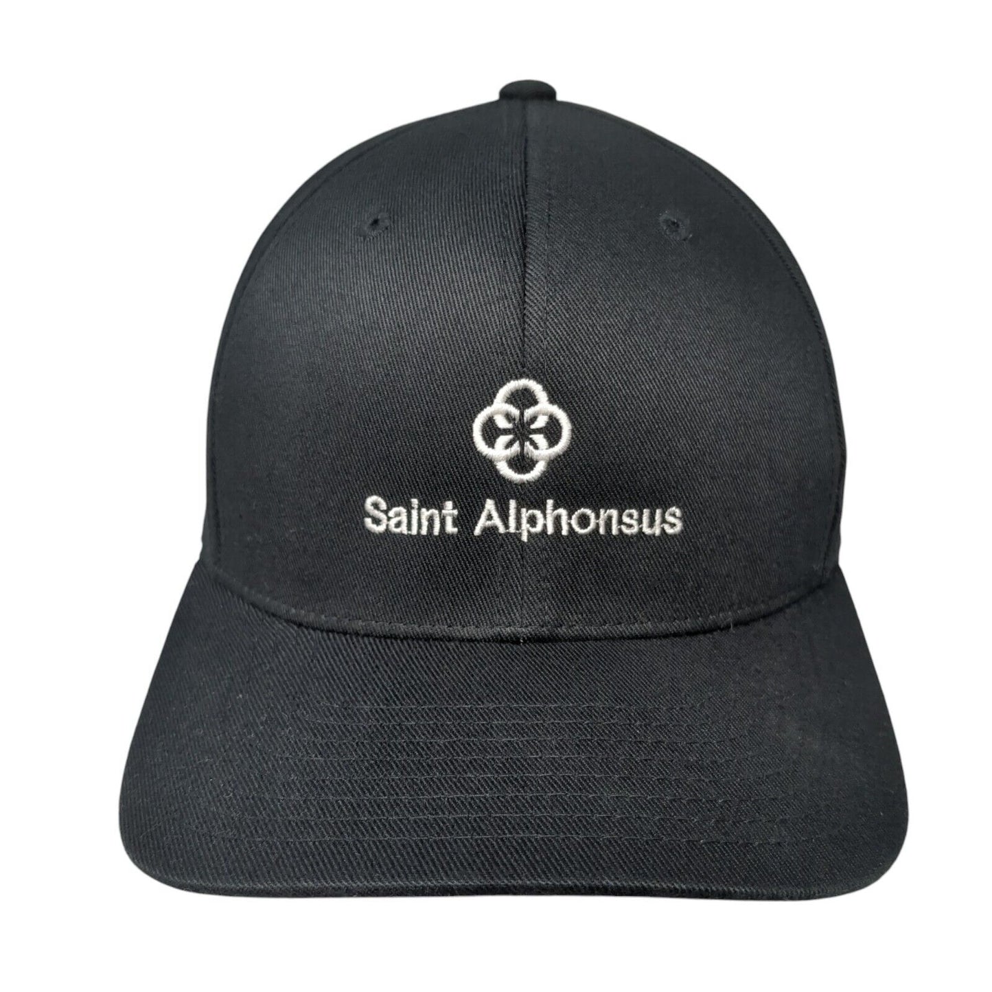 Saint Alphonsus Fitted Hat Black L/XL Stretch Flexfit Port Authority