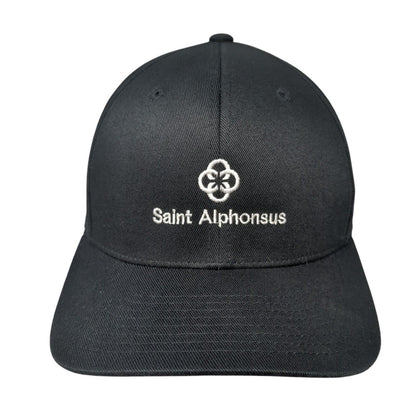 Saint Alphonsus Fitted Hat Black L/XL Stretch Flexfit Port Authority