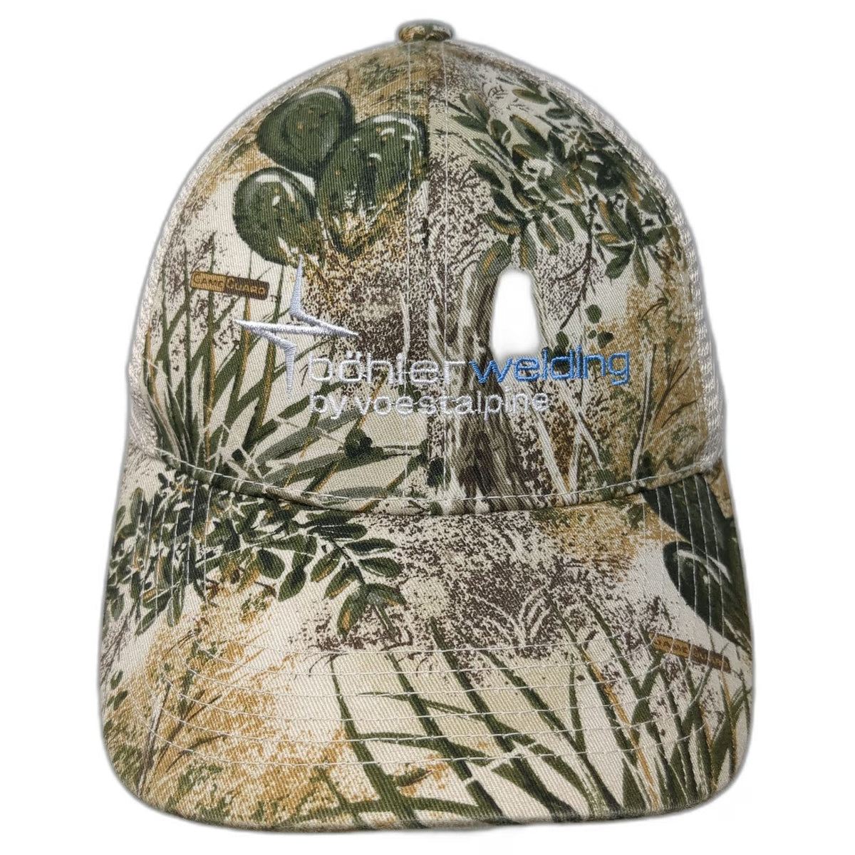 Game Guard Beige One Size Baseball Cap Camo Mesh Strapback Böhler Welding Hat