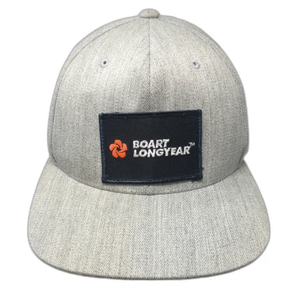 Yupoong Snapback Gray One Size Hat Boart Longyear Patch Flat Brim Flexfit Tech