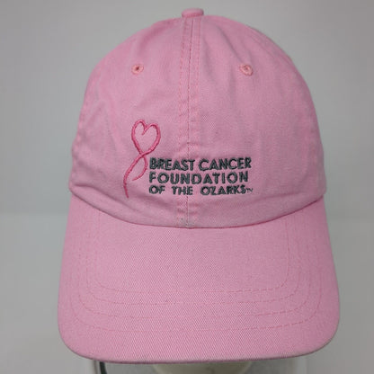 Breast Cancer Foundation of The Ozarks Strapback Hat Pink One Size Adjustable