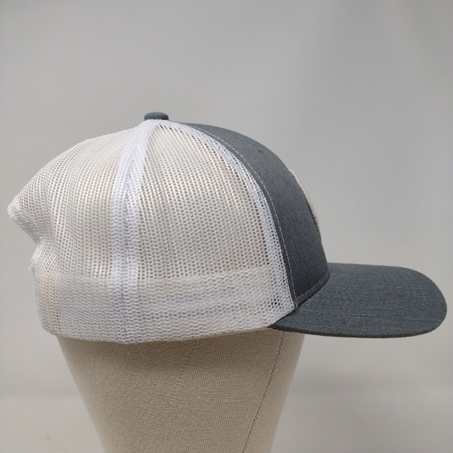 Scheels Meridian ID Patch Snapback Trucker Hat Gray OSFM Mesh Back