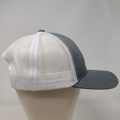 Scheels Meridian ID Patch Snapback Trucker Hat Gray OSFM Mesh Back