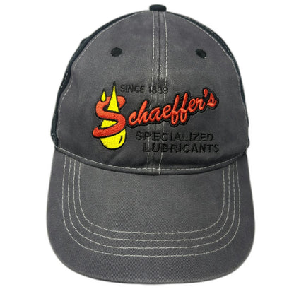 T&P Schaeffer's Specialized Lubricants Gray Black Baseball Cap One Size Hat