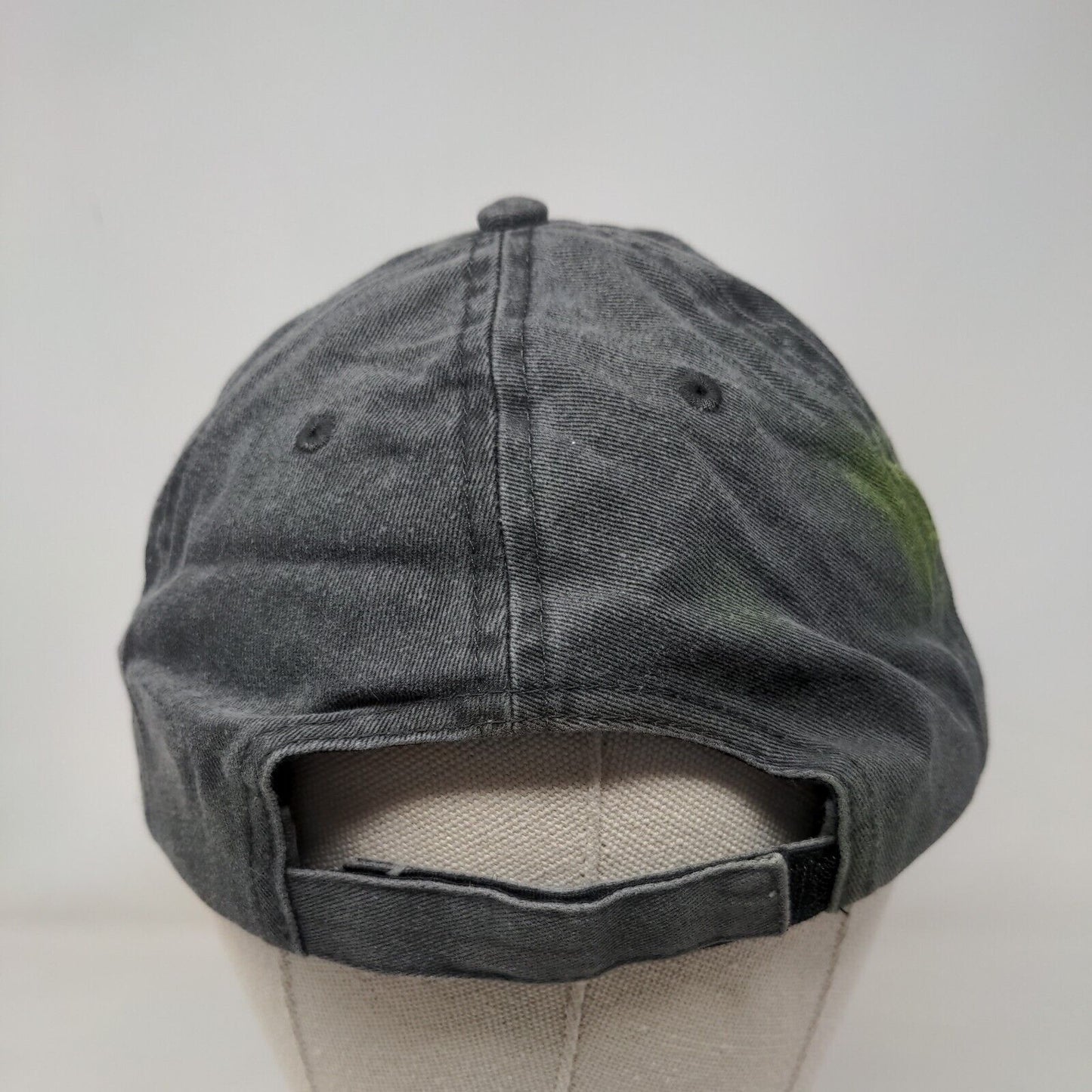 Grand Turk Strapback Hat Gray One Size Adjustable Embroidered Caribbean Side