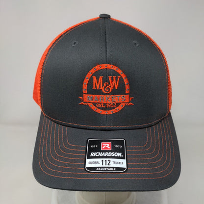 M&W Markets Snapback Trucker Hat Multicolor Adjustable Richardson