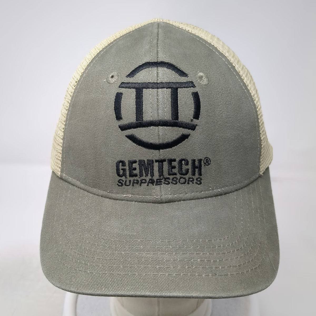 Trucker Hat Green One Size Gemtech Suppressors Logo Mesh Back Snapback Firearm
