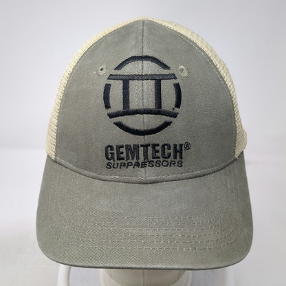 Trucker Hat Green One Size Gemtech Suppressors Logo Mesh Back Snapback Firearm