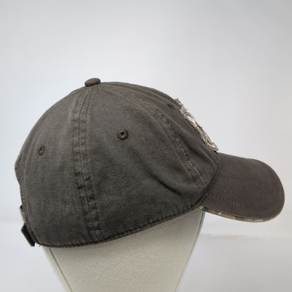 Outdoor Cap Baseball Cap Brown One Size RMEF Elk Frayed Patch Camo Underbrim Hat