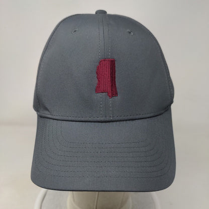 Nike Strapback Hat Gray OSFM Adjustable Embroidered Dri-Fit Legacy91 6 Panel