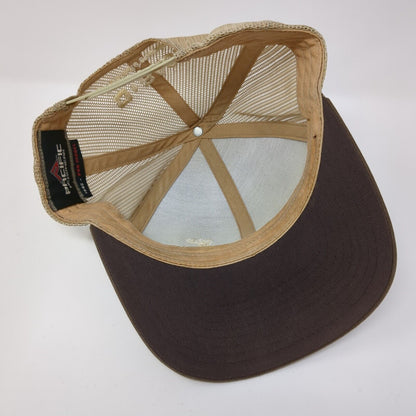 Nunhems Snapback Trucker Hat Brown One Size Mesh Back Embroidered