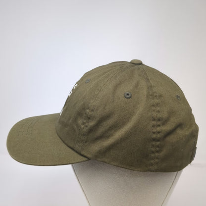 Stance Baseball Cap Green One Size Slideback Embroidered Flower Smiley Hat