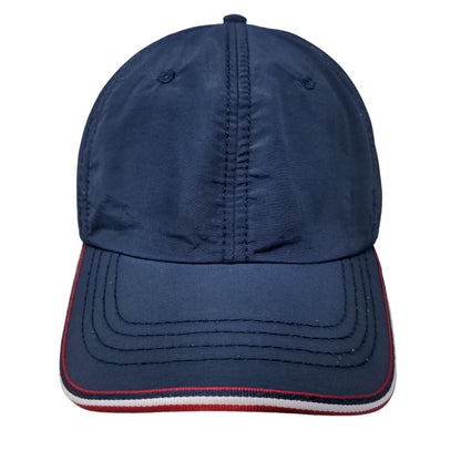 Unbranded Slideback Hat Blue One Size Adjustable Vented Holes 6 Panel Blank