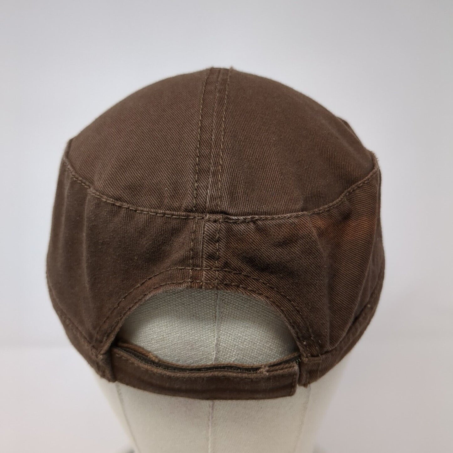 Lake Walcott Cadet Army Cap Brown One Size Adjustable Embroidered Otto Cotton