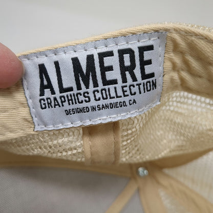 Almere Trucker Hat Beige One Size The Heartbreaker Dice Graphic Snapback Mesh
